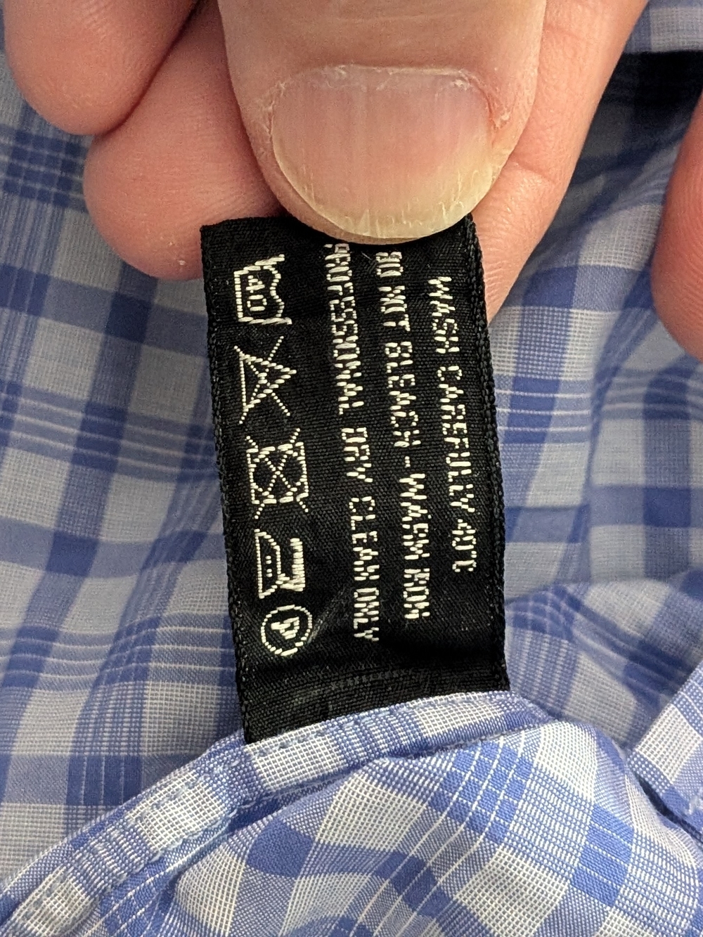 Tom Ford Blue and White Checked Dress Shirt - Picture 6 of 14